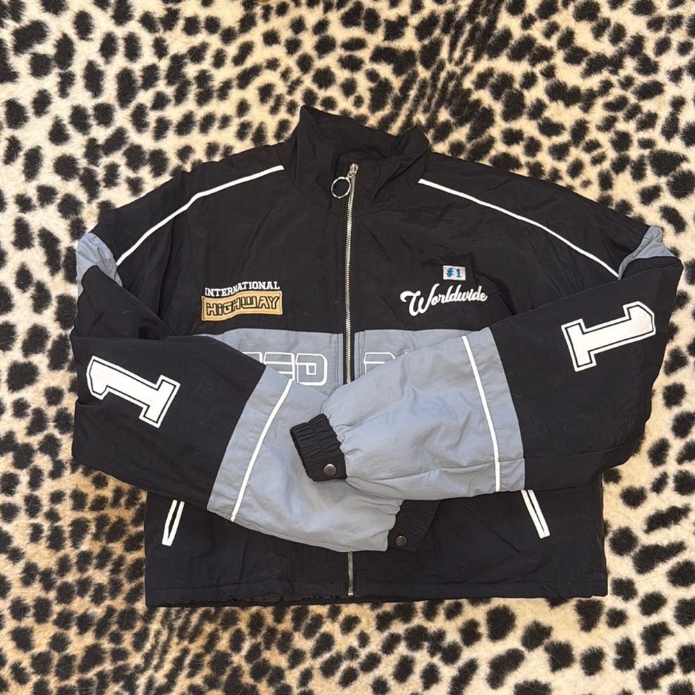 Black and Gray Speed Racer Jacket